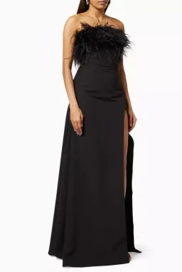 Rachel Gilbert Link Gown Maxi Dress in Black Size 4/AU14 for rent on The Volte - image 5