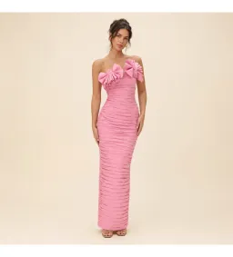 Rachel Gilbert Jensen Gown in Pink Size 3/AU12 for rent on The Volte - image 1