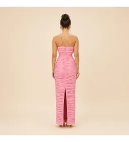 Rachel Gilbert Jensen Gown in Pink Size 3/AU12 for rent on The Volte - image 2