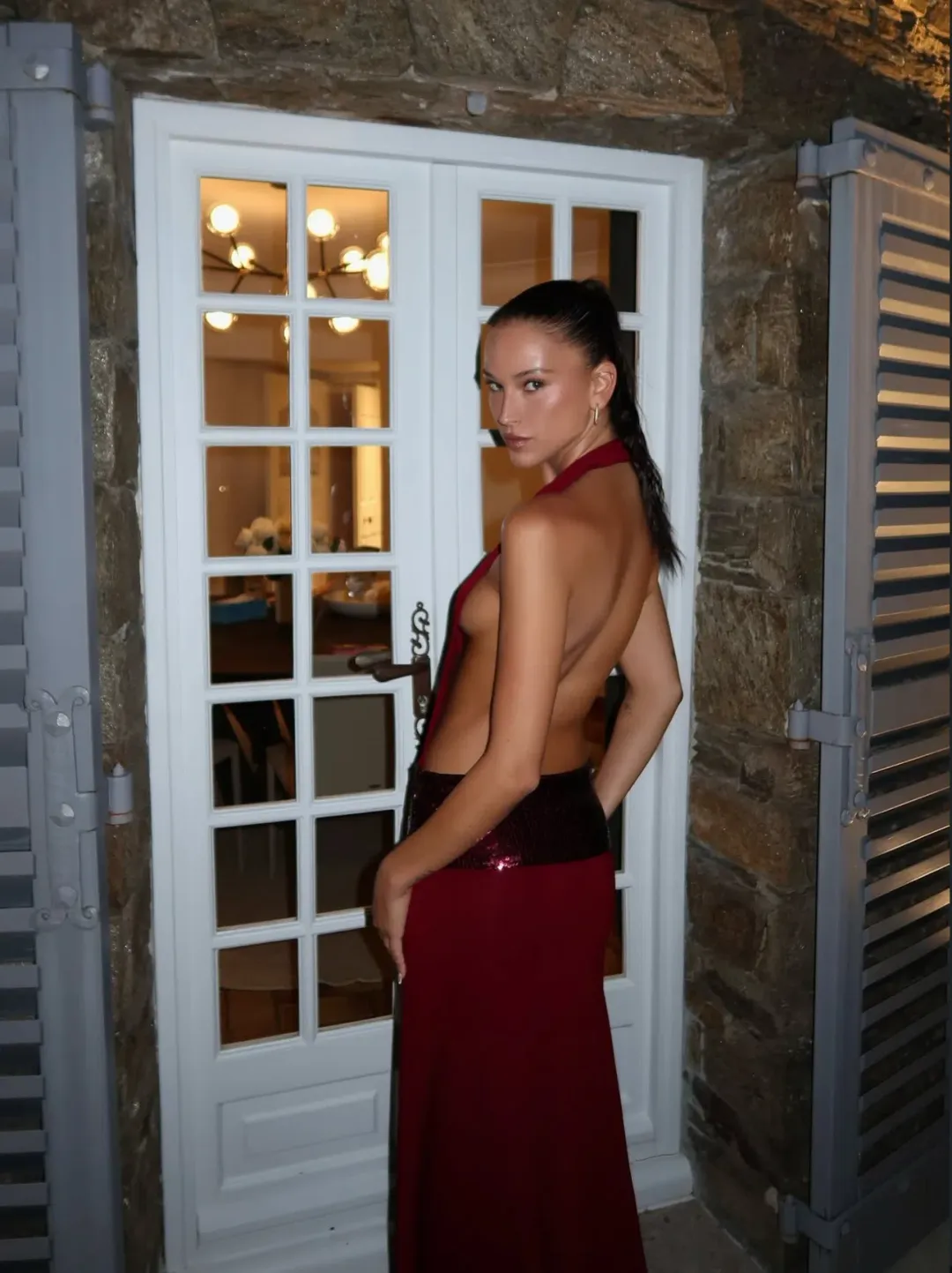 Ance Gria Adele Gown Wine Size XS / AU 6 for rent on The Volte - main image