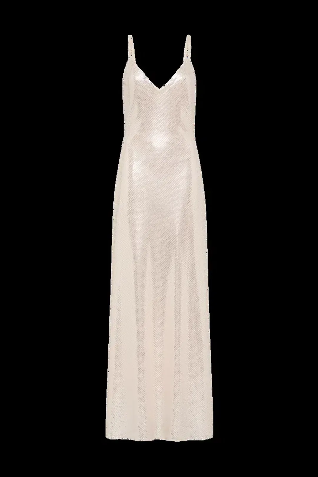 Manning Cartell High Voltage Slip Maxi Dress Nude Silver Size 6 for rent on The Volte - main image