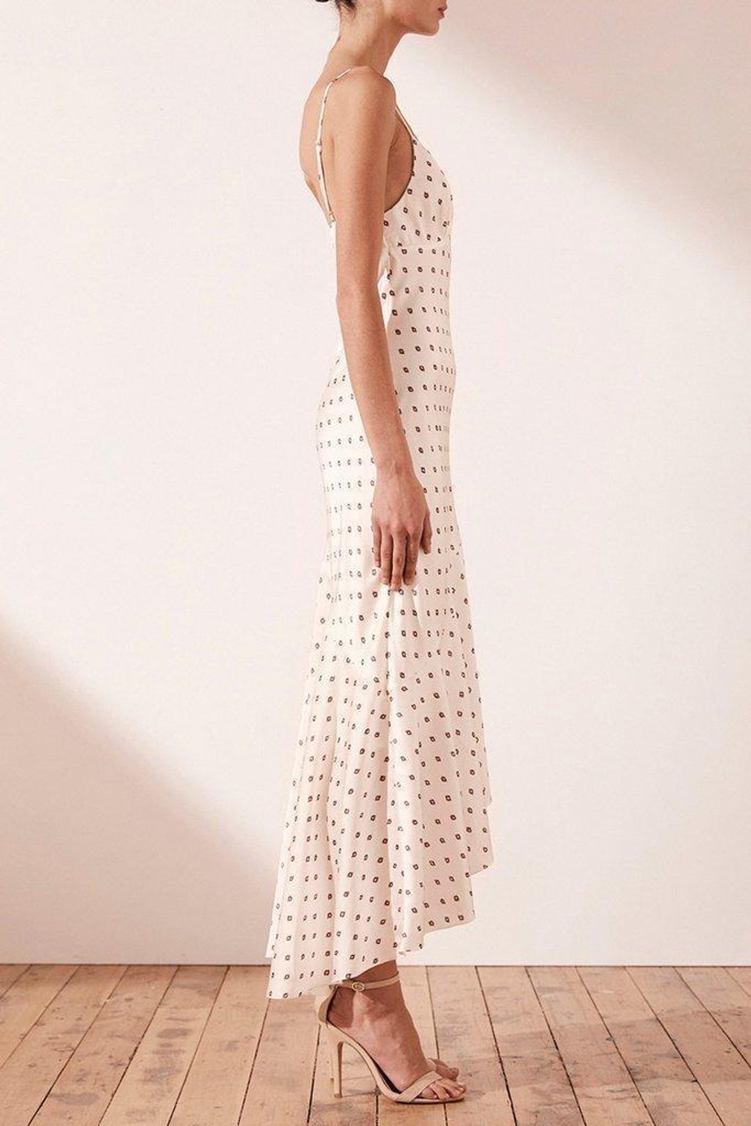 Shona Joy luciana bias frill midi dress size 12 for rent on The Volte - main image