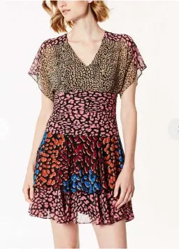 Karen Millen Leopard Tiered Dress for rent on The Volte - image 2