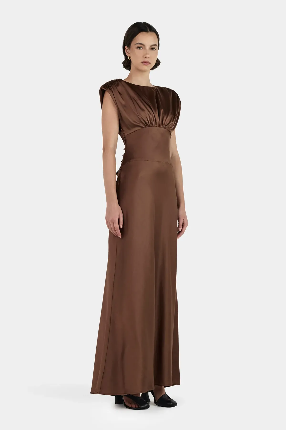 Meredith Silk Dress Biscuit - Image 3