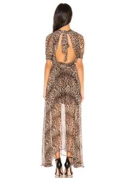 Bec & Bridge Kitty Kat Midi Dress Leopard Print Size 12 for rent on The Volte - image 4