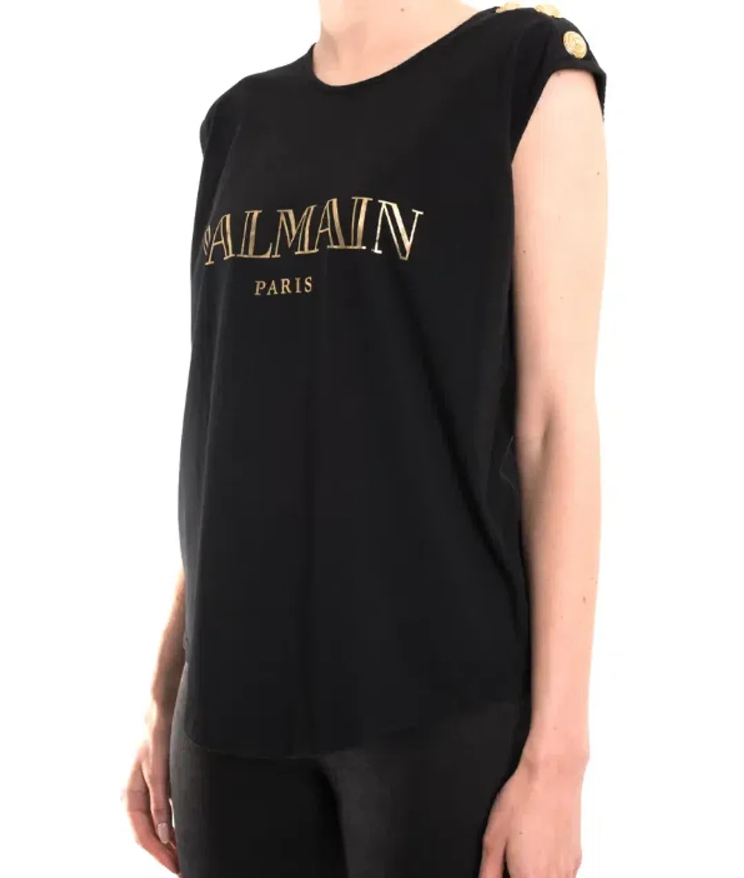 Balmain Logo T-Shirt Sleeveless Size 8 for rent on The Volte - main image