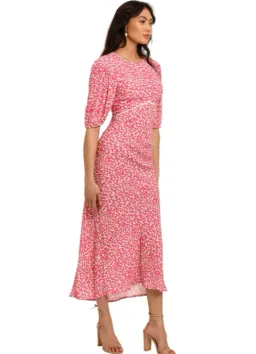 Rixo London Delilah Puff Sleeve Midi Dress Size M/AU12 for rent on The Volte - image 3