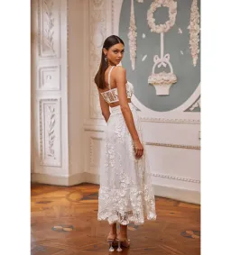 Alamour Aella Top and Midi Skirt Set White Size L AU 12 for rent on The Volte - image 4