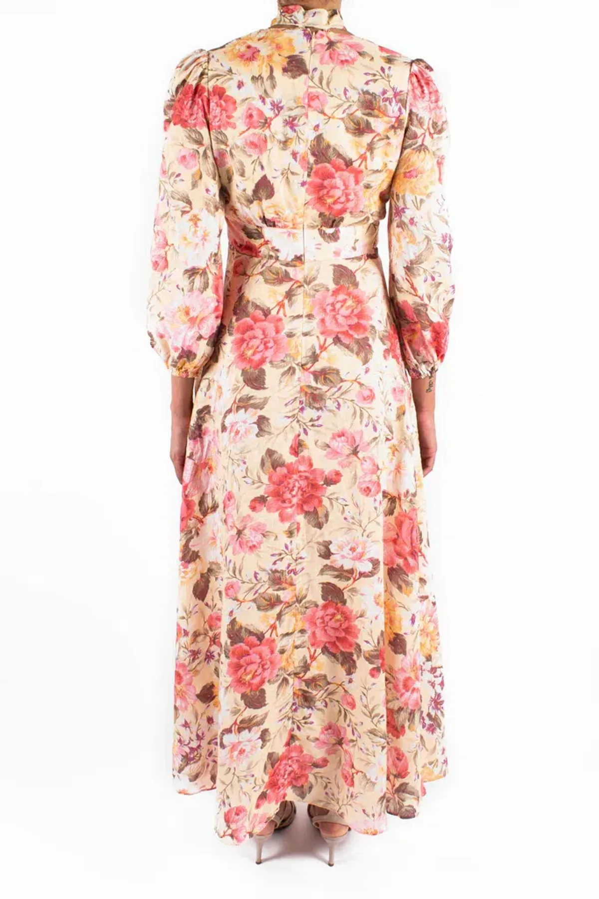 Zimmermann Honour Plunge Long Dress Multi Floral Size 1 / AU 10 - Image 4