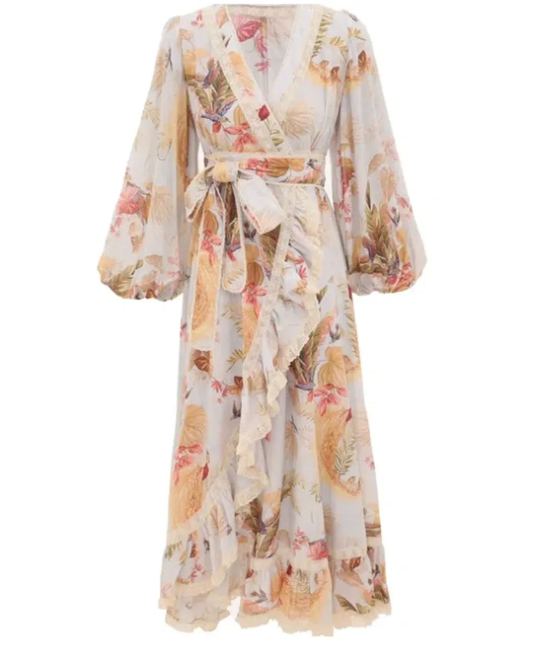 Zimmerman Ascension Frill Midi Dress Summer Swim 2025 Collection Size 2/Au 12 for rent on The Volte - main image