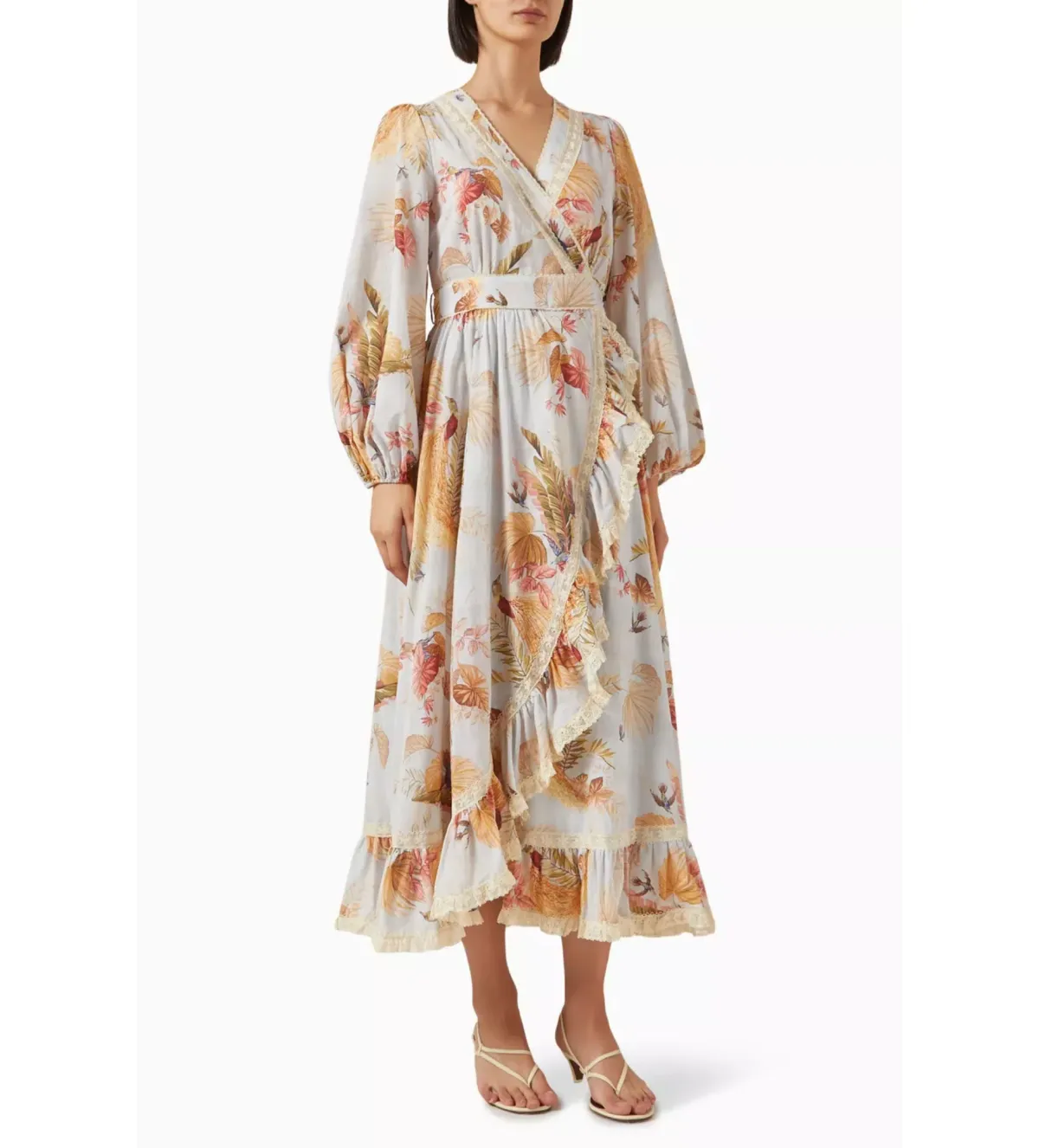 Zimmerman Ascension Frill Midi Dress Summer Swim 2025 Collection Size 2/Au 12 for rent on The Volte - main image