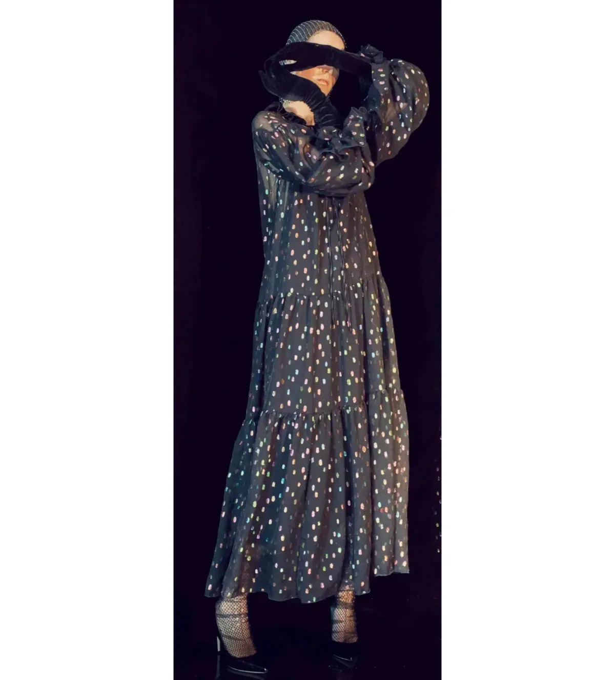 Romance was Born SuperNova Maxi Dress Black Size 8 - Image 1