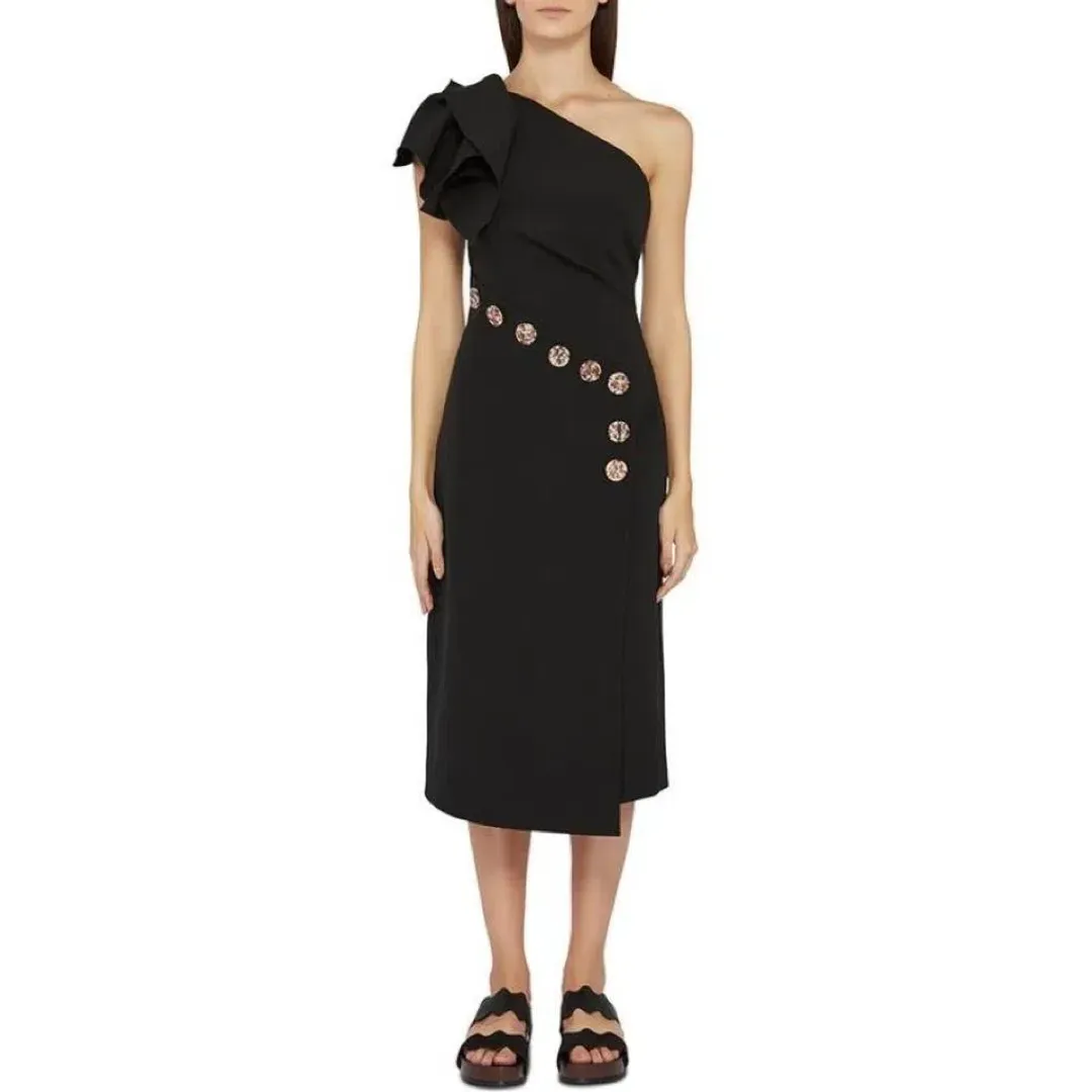 Acler Lynch Dress Black Size 8 for rent on The Volte - main image