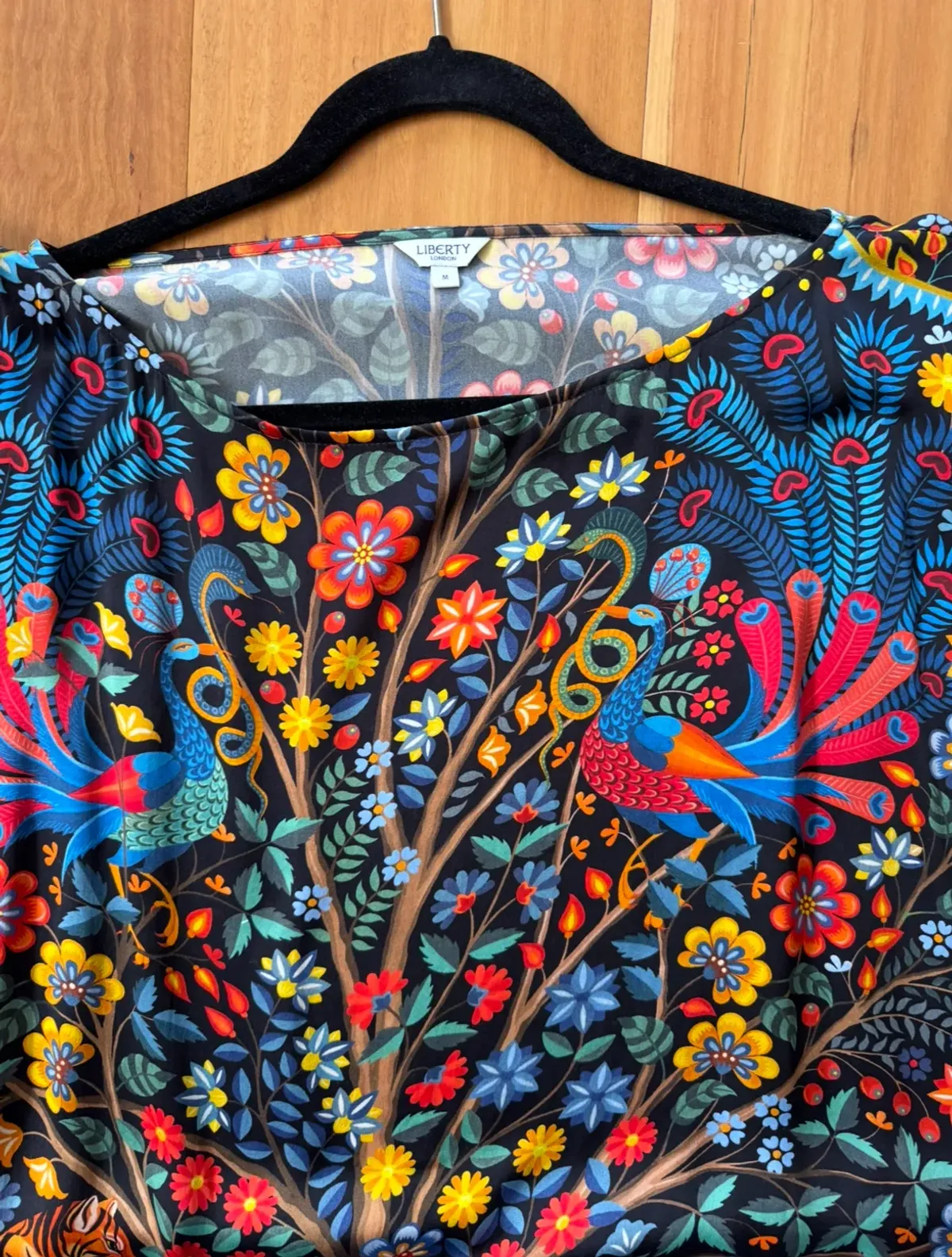 Liberty London Tapestry Print Silk Tie Dress Size 10 - Image 3