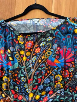 Liberty London Tapestry Print Silk Tie Dress Size 10 for rent on The Volte - image 3