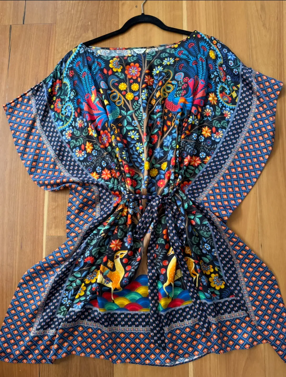 Liberty London Tapestry Print Silk Tie Dress Size 10 - Image 1