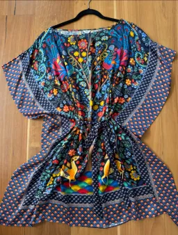 Liberty London Tapestry Print Silk Tie Dress Size 10 for rent on The Volte - image 1