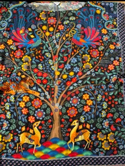 Liberty London Tapestry Print Silk Tie Dress Size 10 for rent on The Volte - image 2