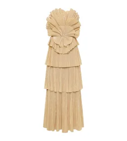Aje Kyra Gown Gold Size 8 for rent on The Volte - image 9