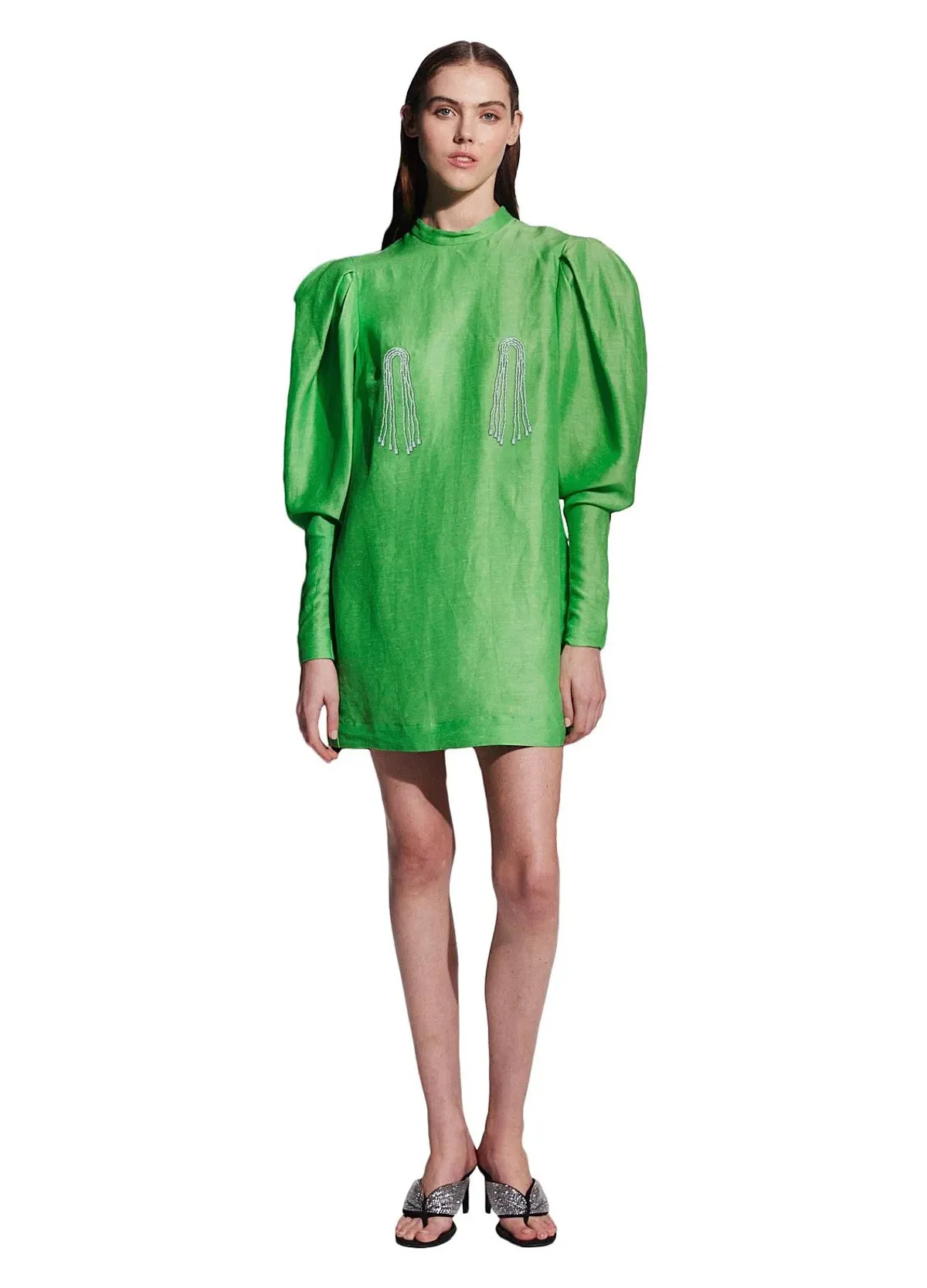 Alemais Dazzle Mini Dress in Green Size AU 8 - Image 1
