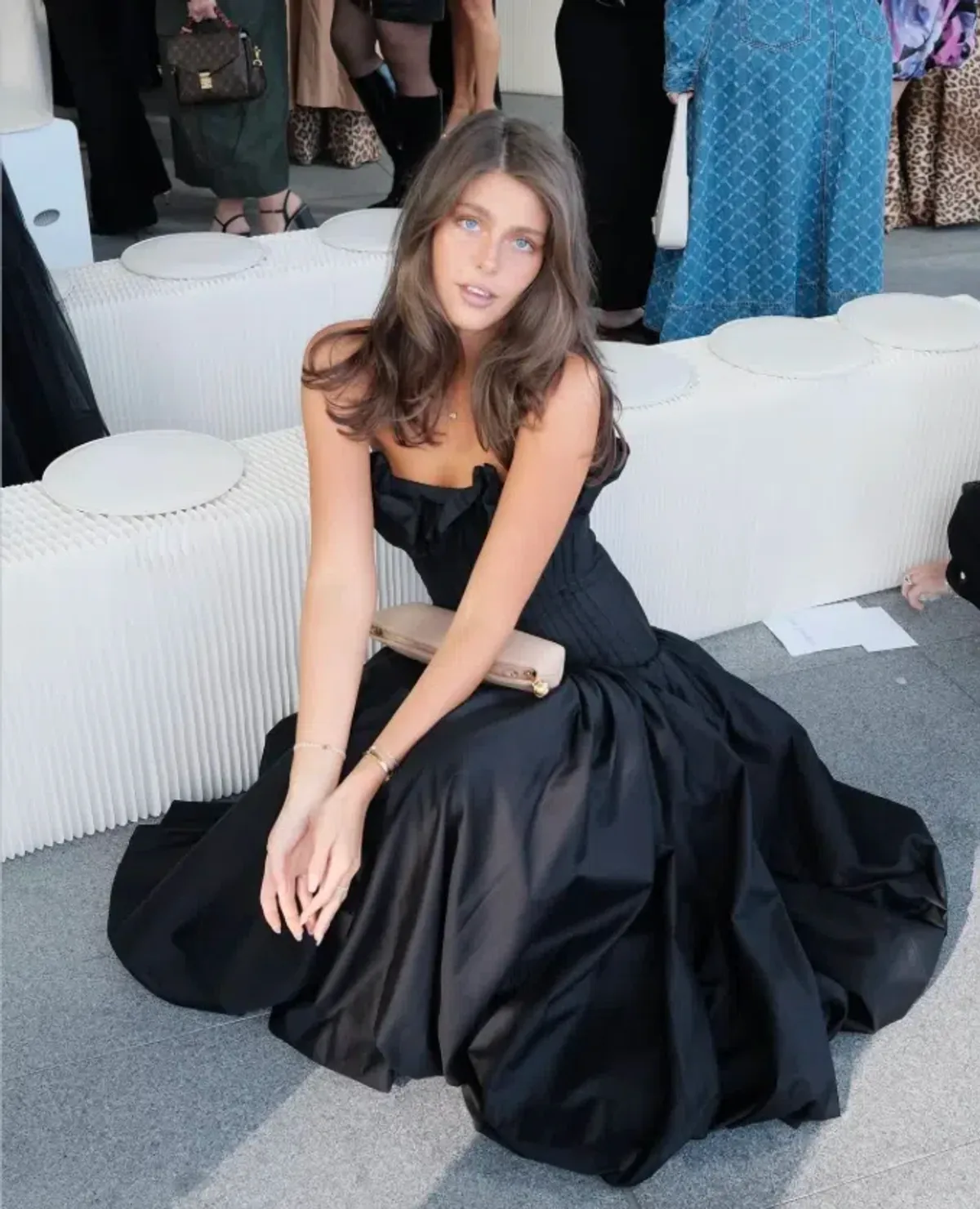 Aje Ivy Bubble Hem Gown Black Size 8 - Image 4