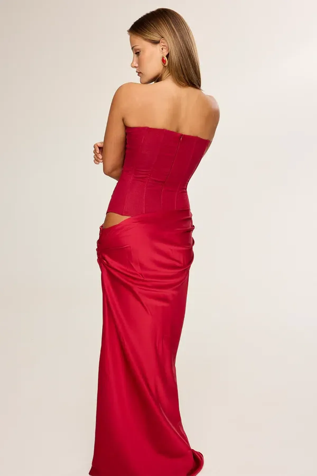 HNTR The Label Huxley Gown Wine Size S - Image 2