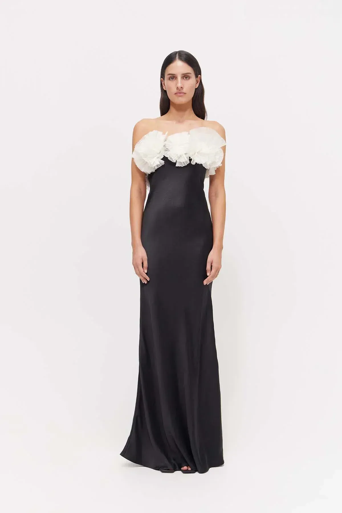 Rachel Gilbert Eyelar Gown Black Size 3 / AU 12 for rent on The Volte - main image