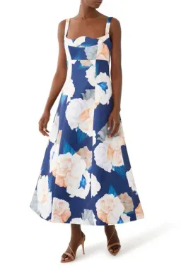 Leo Lin Odette Midi Dress Rosebud for rent on The Volte - image 3