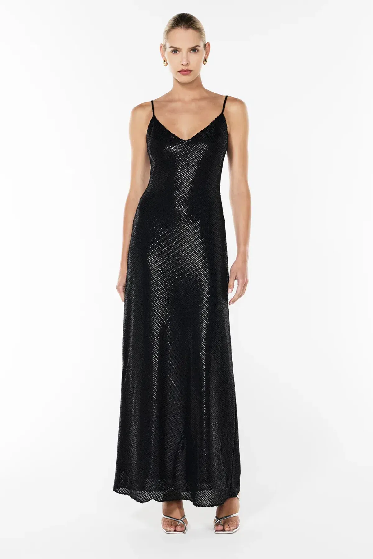 Manning Cartell High Voltage Slip Dress in Black Size 12 for rent on The Volte - main image