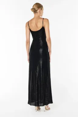Manning Cartell High Voltage Slip Dress in Black Size 12 for rent on The Volte - image 3
