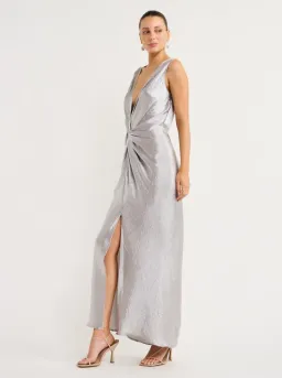 One Fell Swoop Gaia Dress Maxi Silver Size AU 10 for rent on The Volte - image 3