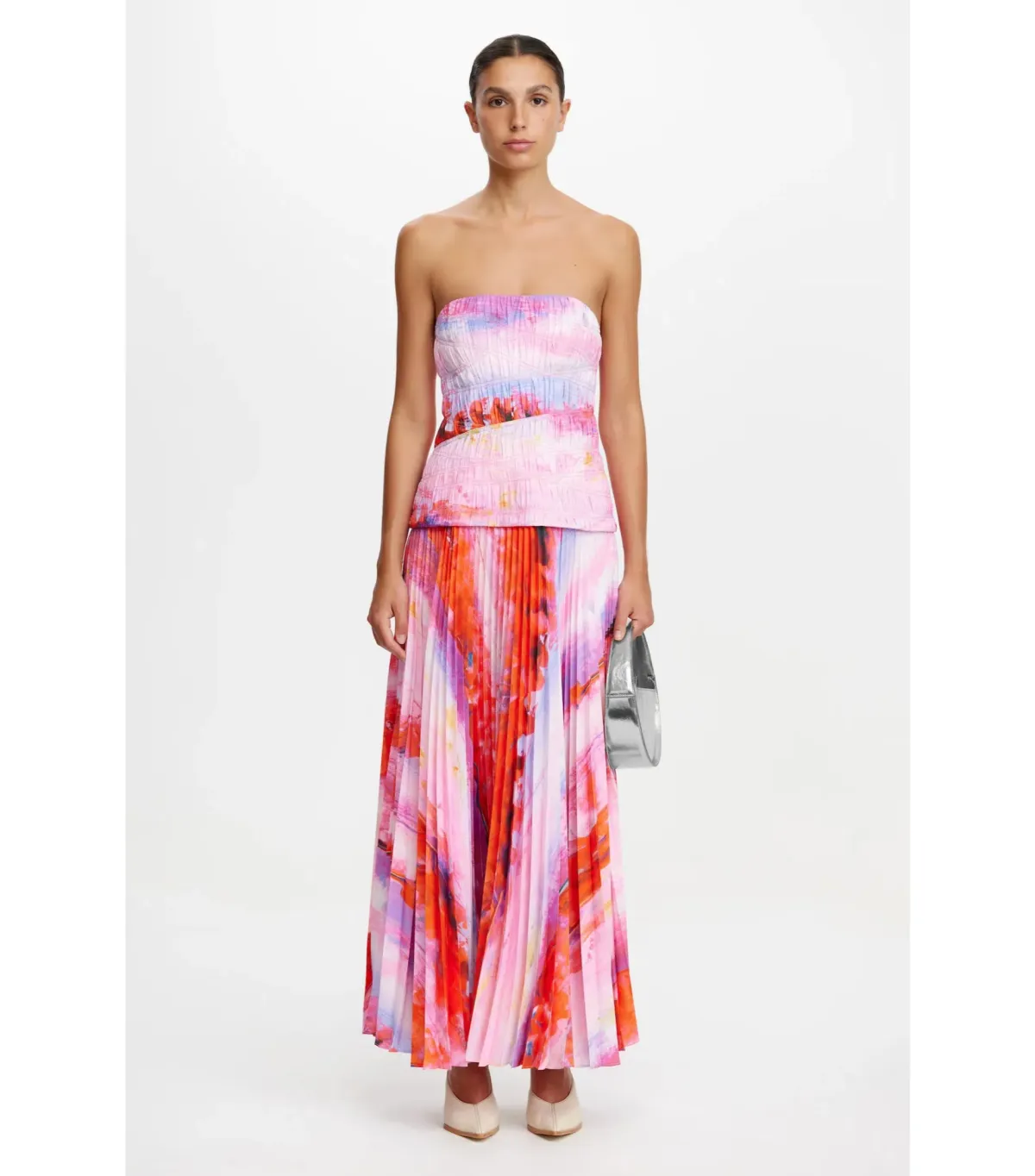 Acler Rockland Midi Dress in Violet Canvas Size AU 6 - Image 1