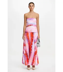 Acler Rockland Midi Dress in Violet Canvas Size AU 6 for rent on The Volte - image 1