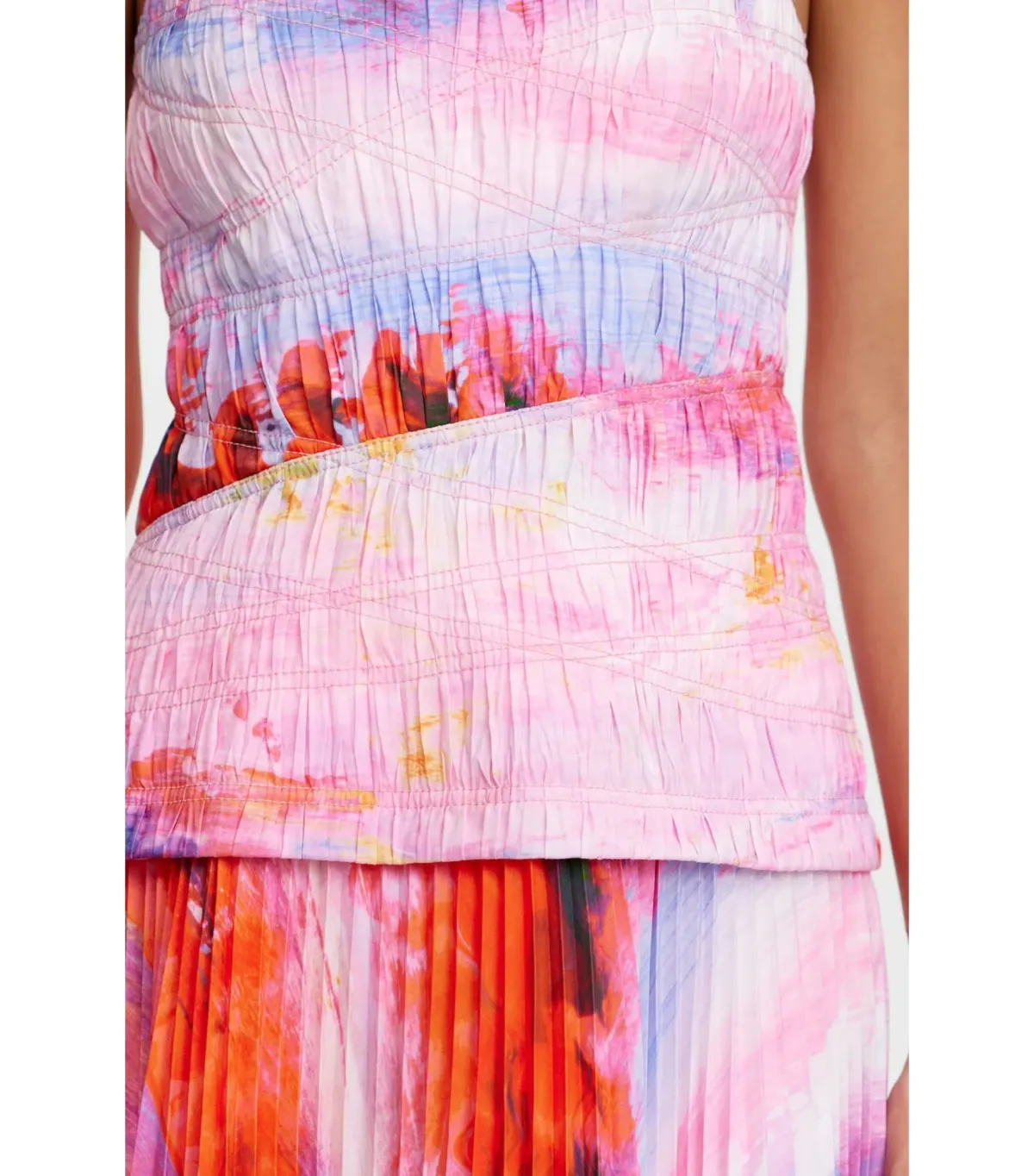 Acler Rockland Midi Dress in Violet Canvas Size AU 6 - Image 4
