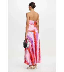 Acler Rockland Midi Dress in Violet Canvas Size AU 6 for rent on The Volte - image 3