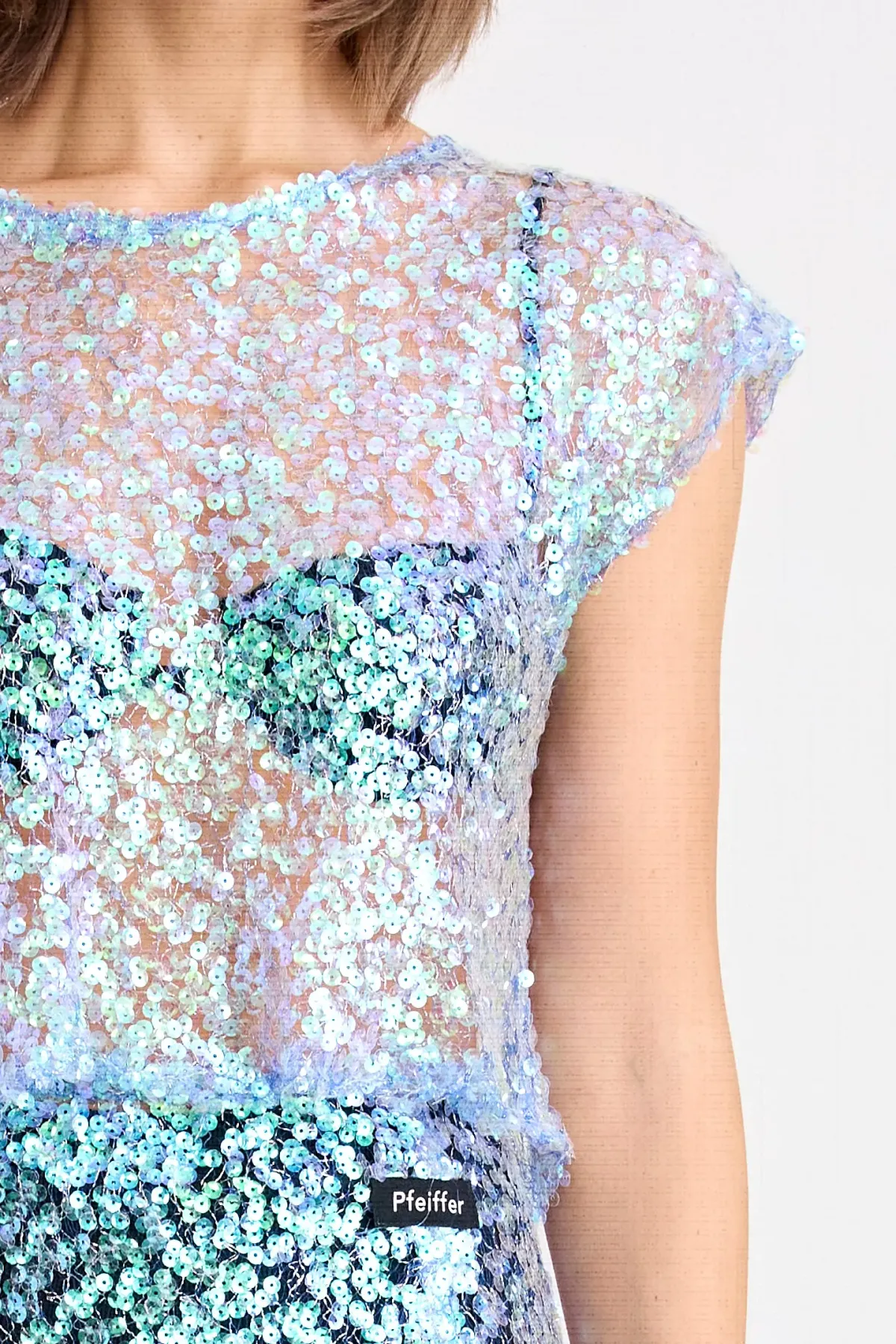 Pfeiffer Delphine Skirt in Aquamarine Sequin Size M / AU 10 - Image 6