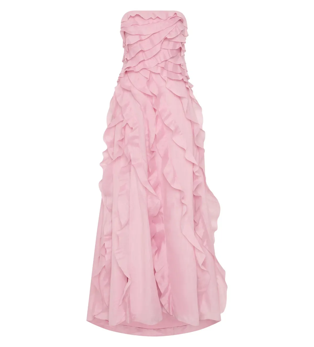 Aje Allairie Strapless Gown Chalk Pink Size 16 - Image 5