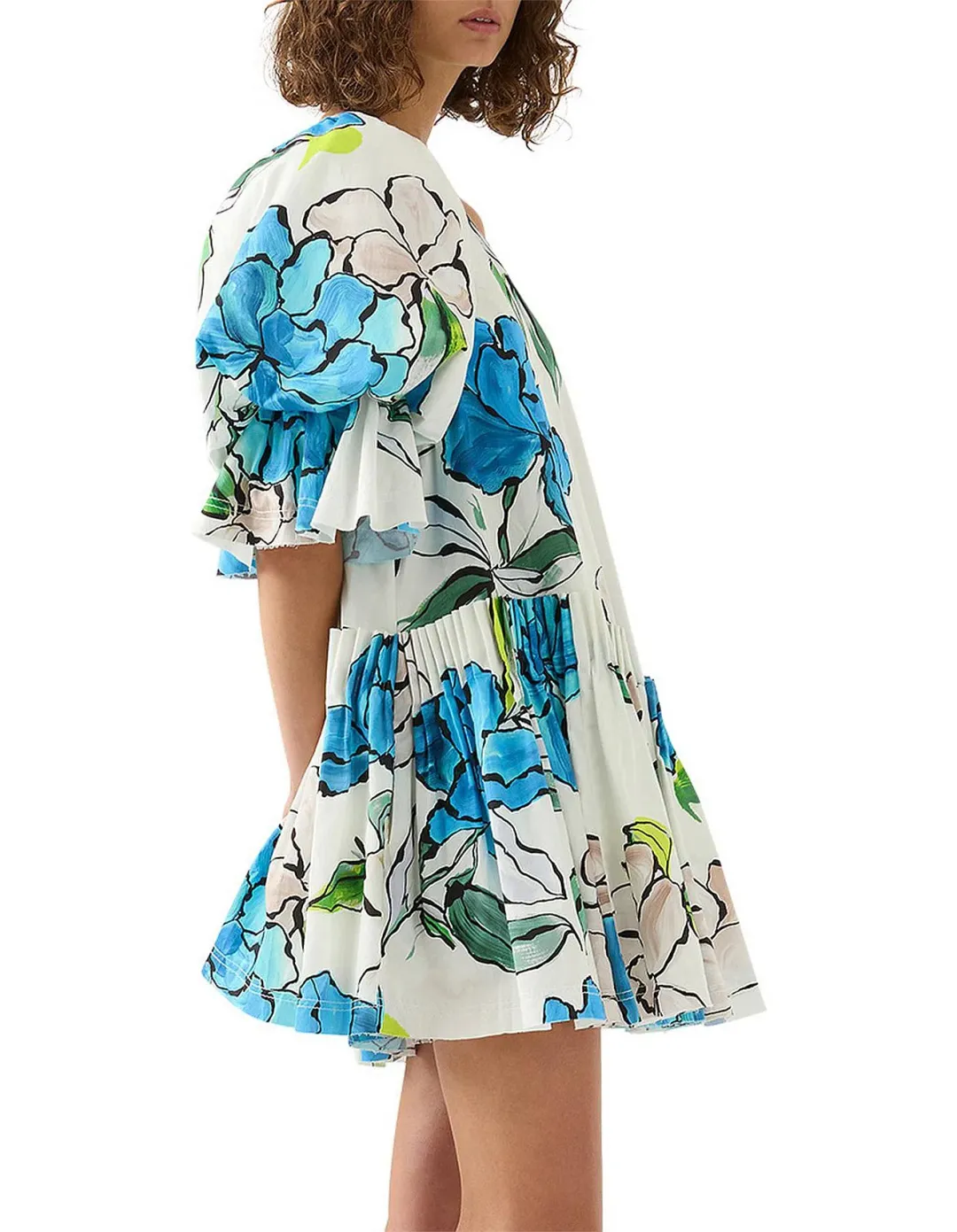Aje Cy Off Shoulder Smock Dress for rent on The Volte - main image