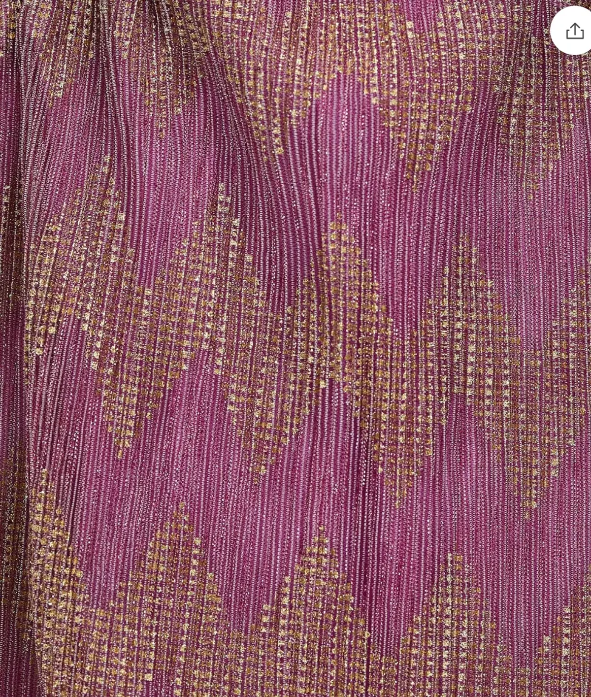 Suboo Ana Chevron Ring Front Maxi Dress in Pink and Gold Size S/ AU 8 - Image 6