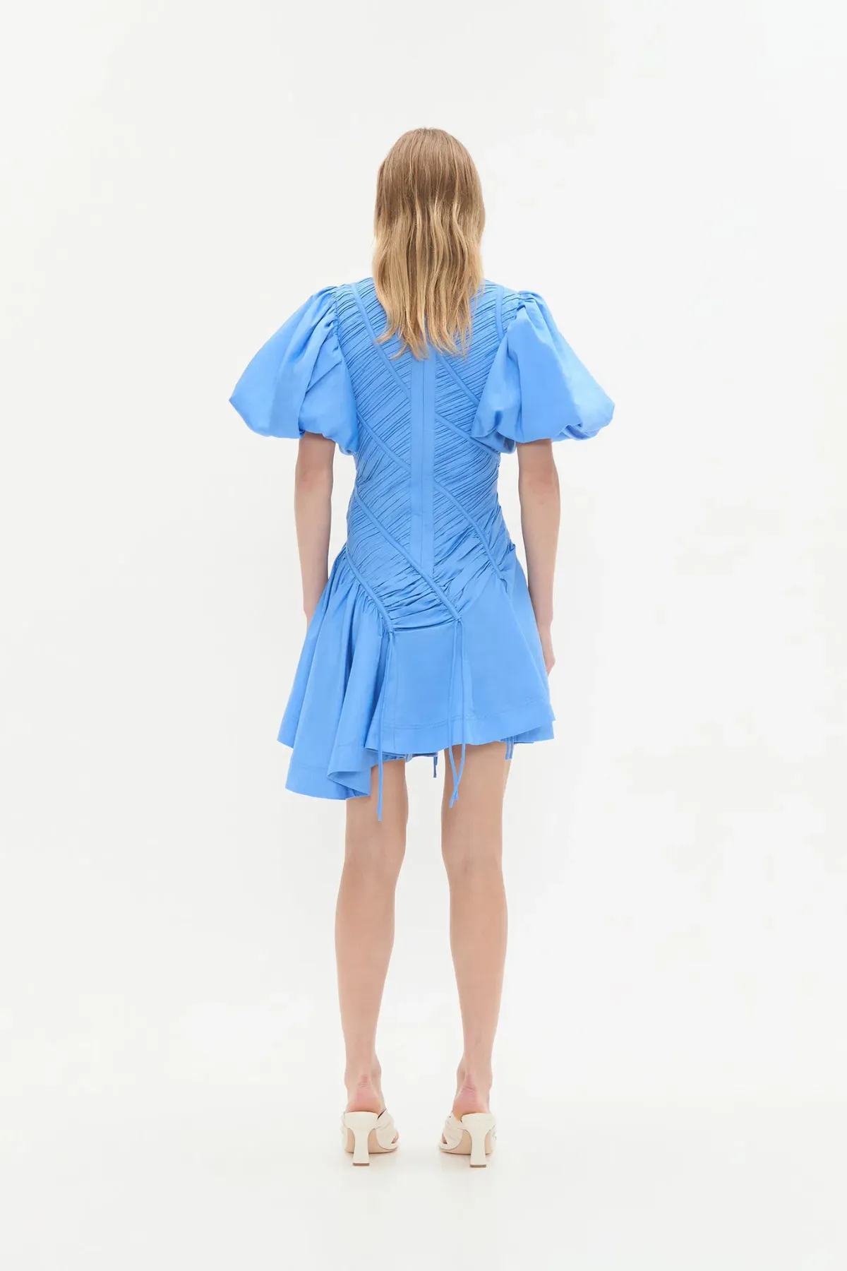 Aje Wisteria Mini Dress in Mist Blue Size 6 - Image 3