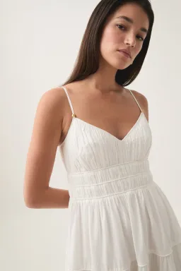 Aje Pendulum Maxi Dress in Ivory Size 6 for rent on The Volte - image 2