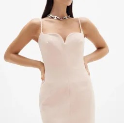 Rachel Gilbert Loren Gown in Light Pink Size 12 for rent on The Volte - image 2