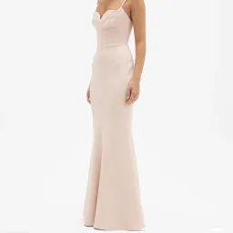 Rachel Gilbert Loren Gown in Light Pink Size 12 for rent on The Volte - image 3