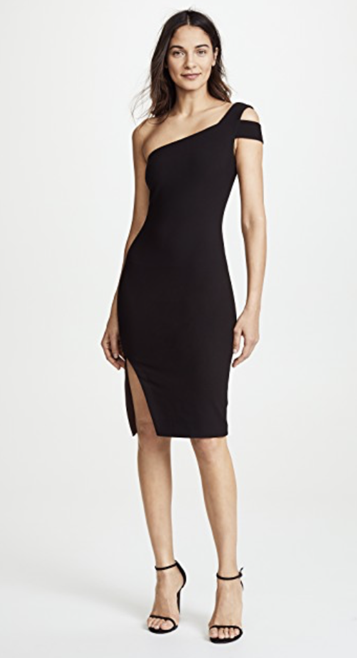 Likely NYC, Black bodycon midi Cocktail dress size 8 for rent on The Volte - main image