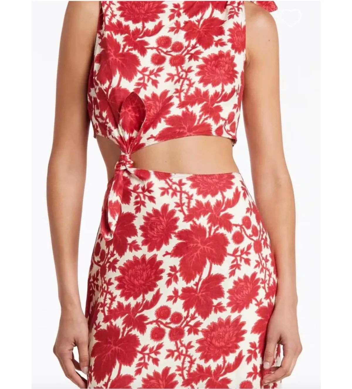 Sir the Label Cinta Knot Midi Dress Valentina Print Size 10 - Image 5