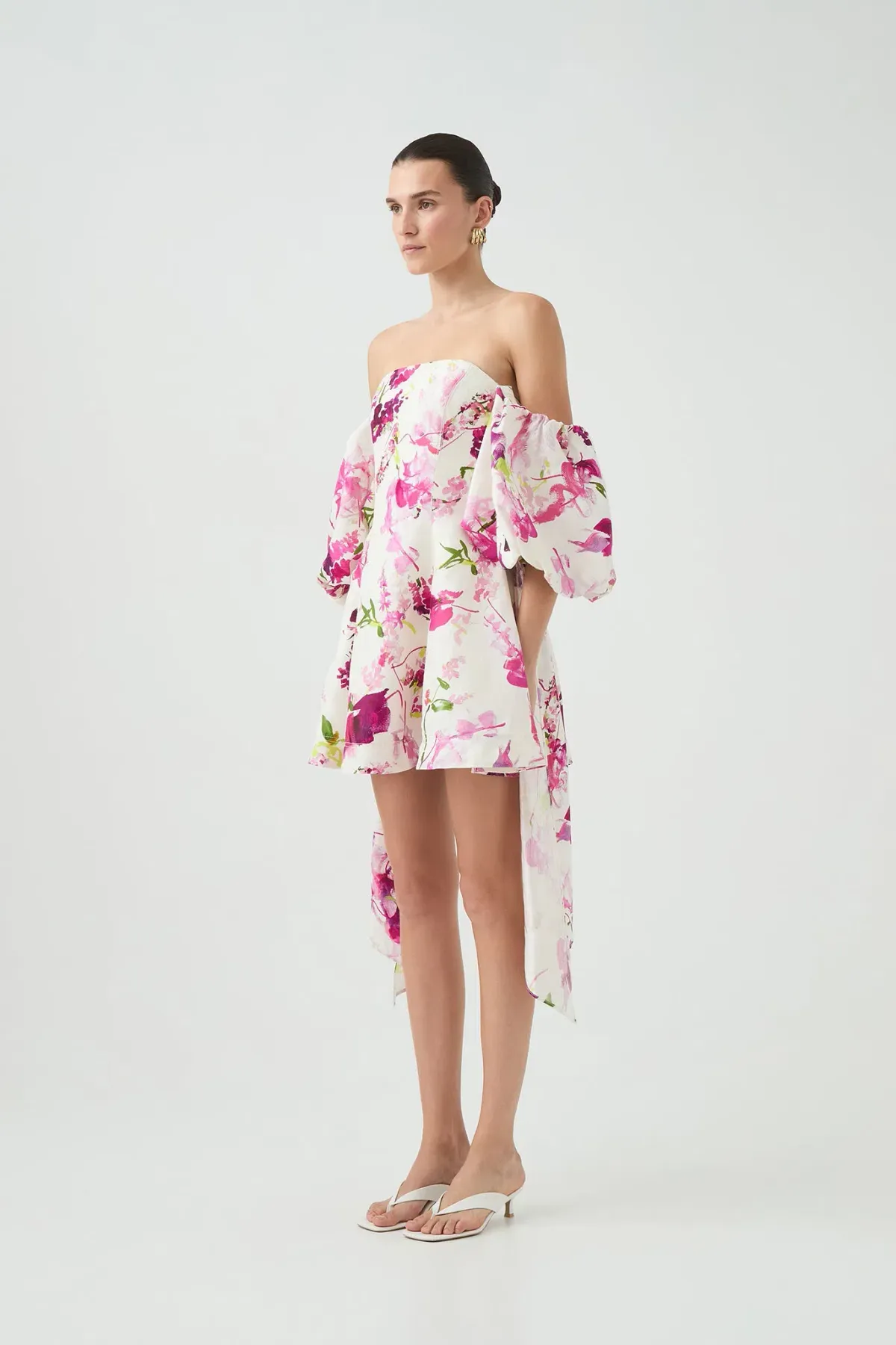 Aje Incarnation Mini Dress Fresh Flora Size AU 6 for rent on The Volte - main image