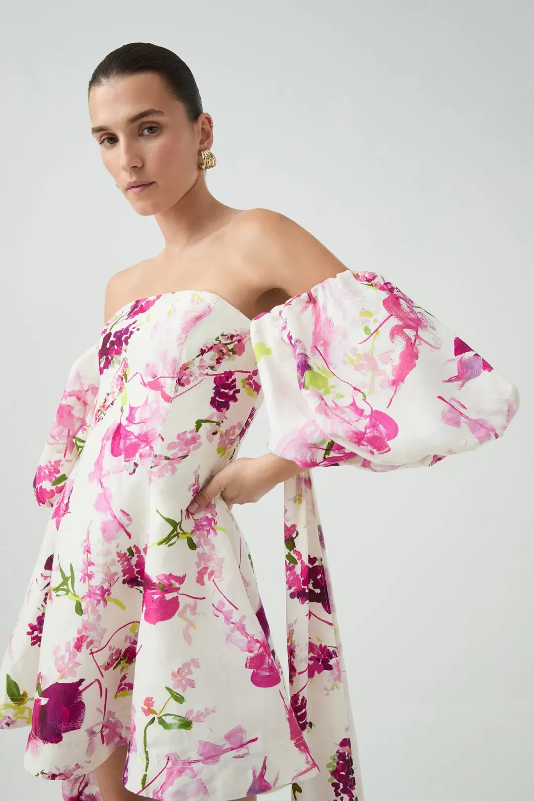 Aje Incarnation Mini Dress Fresh Flora Size AU 6 for rent on The Volte - main image