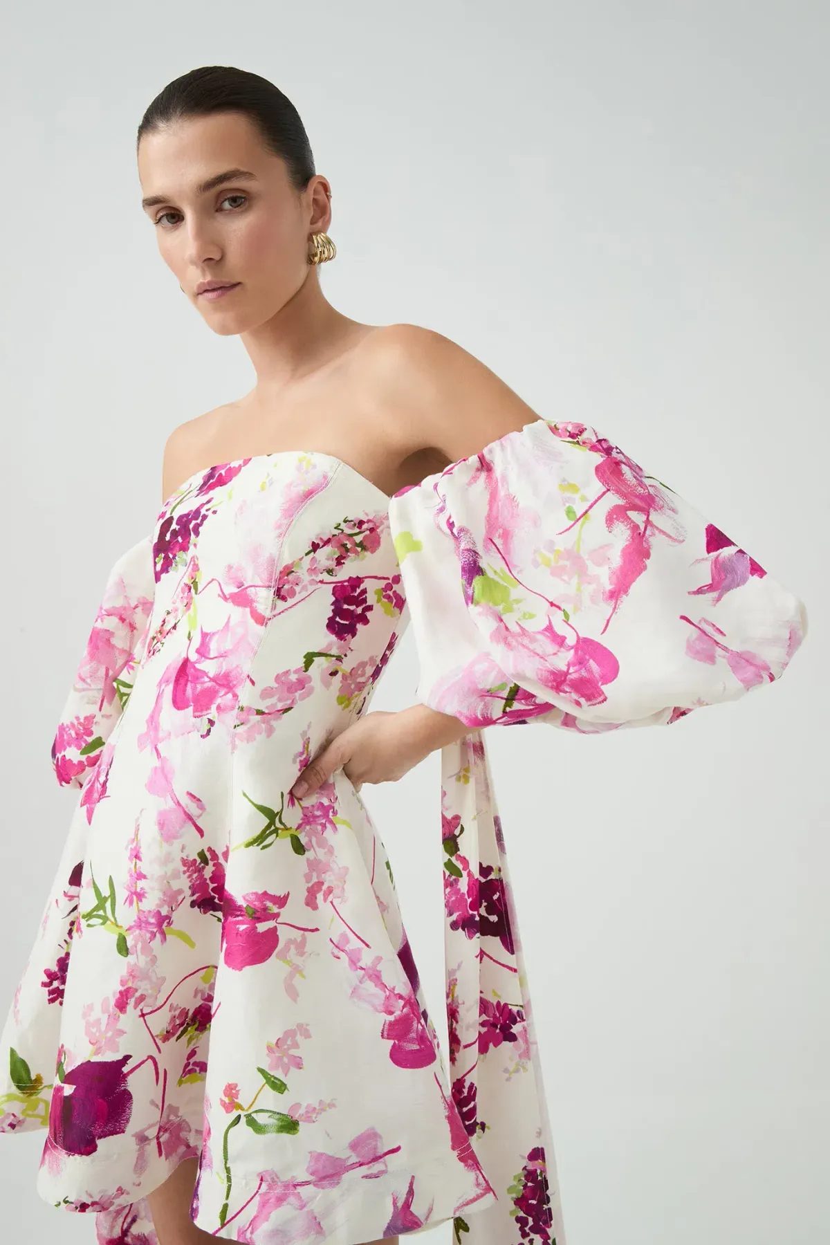Aje Incarnation Mini Dress Fresh Flora Size AU 6 - Image 3