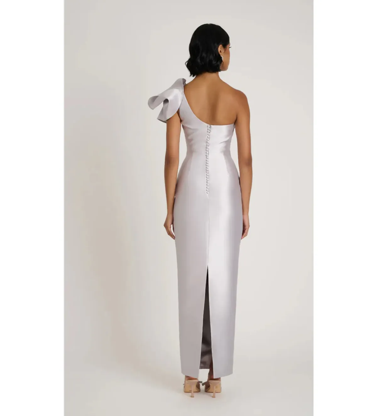 Eliya The Label Ashton Gown Maxi Dress in Silver Size AU 12 - Image 5
