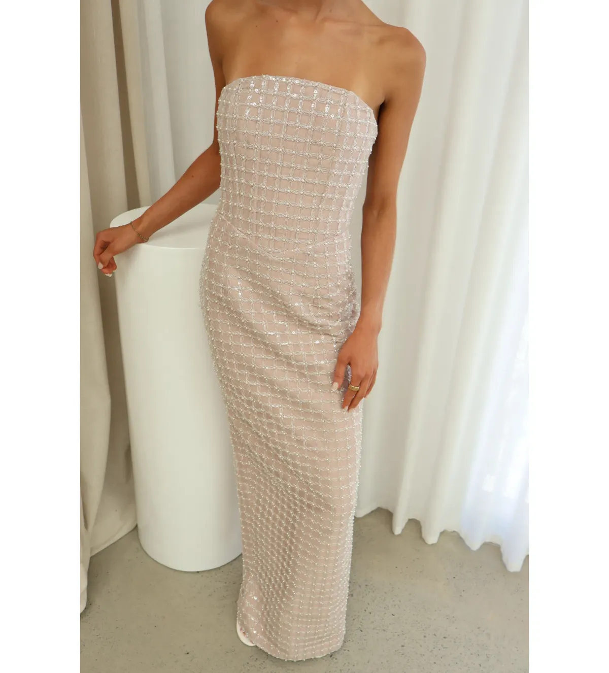 Eliya The Label Peyton Maxi Dress Sequin Size XS / AU 6 - Image 4